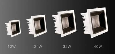 LED mennyezeti süllyeszthető spot lámpa méretek