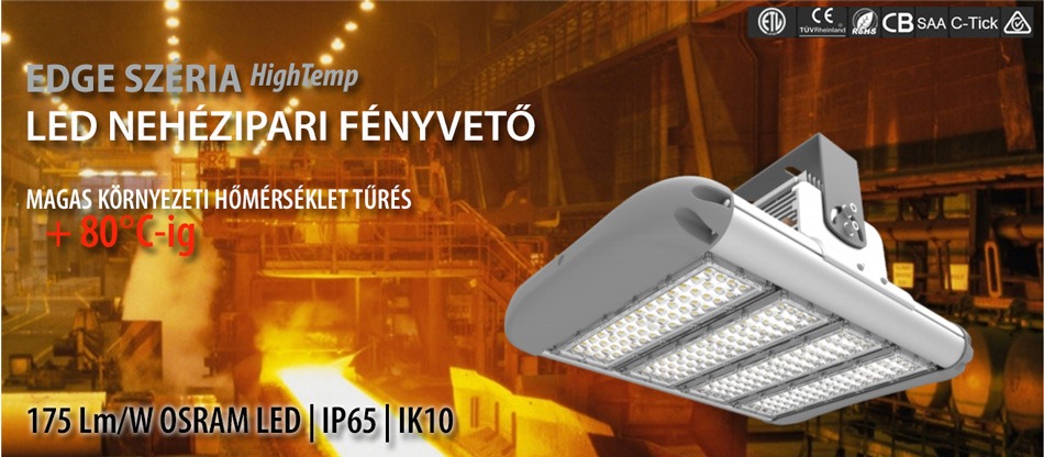 LED reflektor magas hőmérséklethez