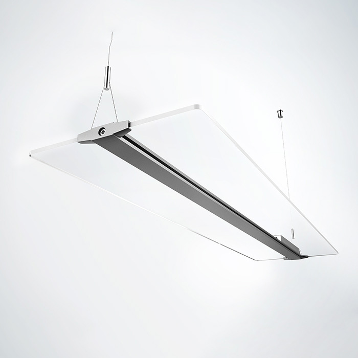 LED függőlámpa - víztiszta panel