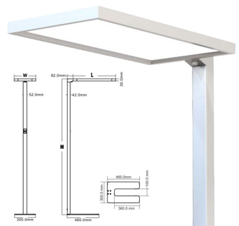 MayS LED direkt-indirekt állólámpa