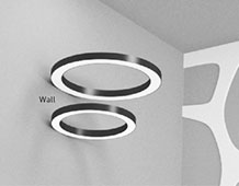 oldalfalra szerelt LED gyűrűlámpa