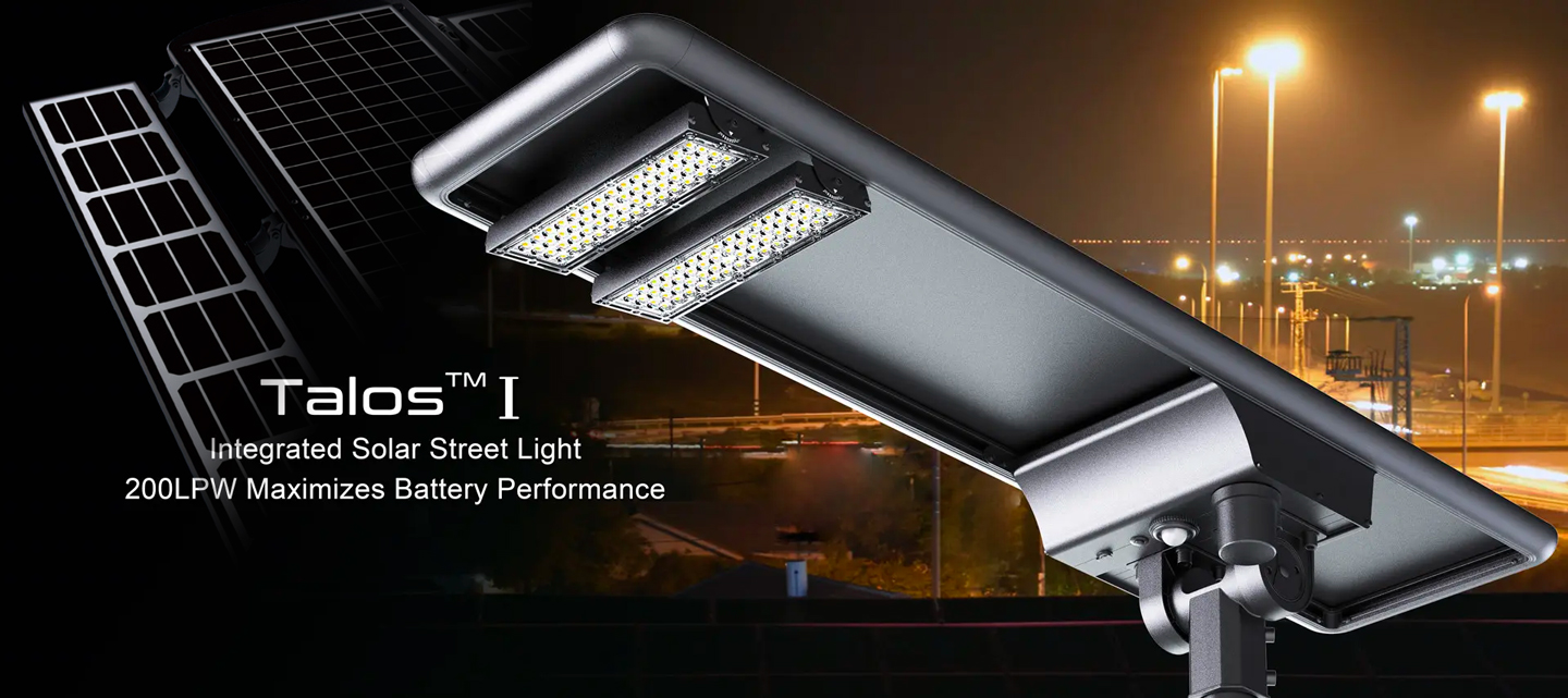 LED fotovoltaikus utcalámpa - talos