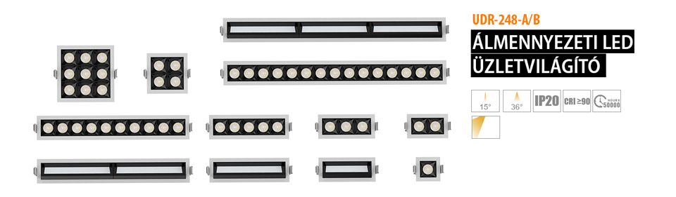 LED mennyezeti spotlámpa CSALAD