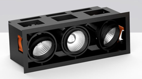 3-fejes LED üzletvilágító mélysugárzó