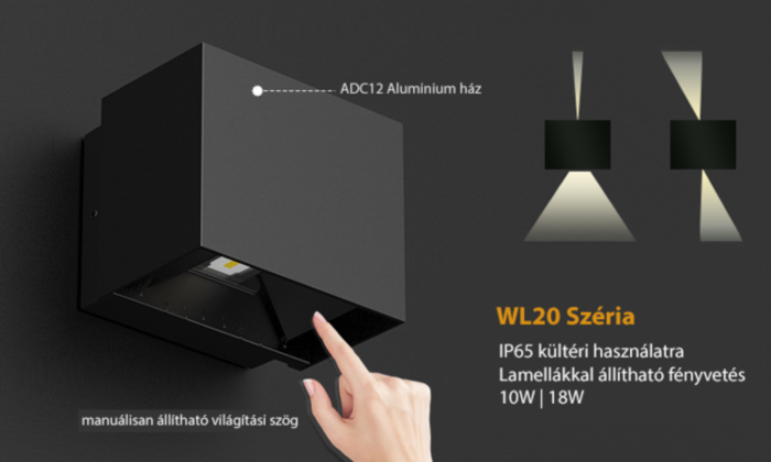 IP54 LED oldalfali lámpák